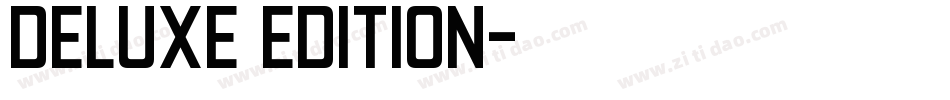 Deluxe Edition字体转换